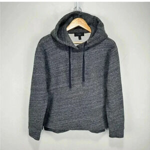 [L] J.Crew Oversized Boyfriend Pullover Hoodie Sweatshirt WMN GrayCotton  Blend